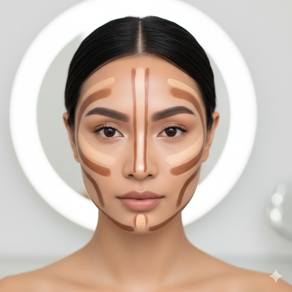 آموزش فی کانتور صورت در تهران | آموزشگاه فنی و حرفه‌ای زیبایی بانوهلیا