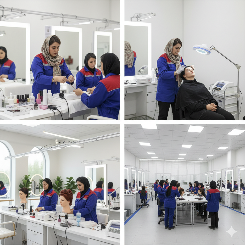 مزایای کلاس‌های فنی و حرفه‌ای ارایشگری