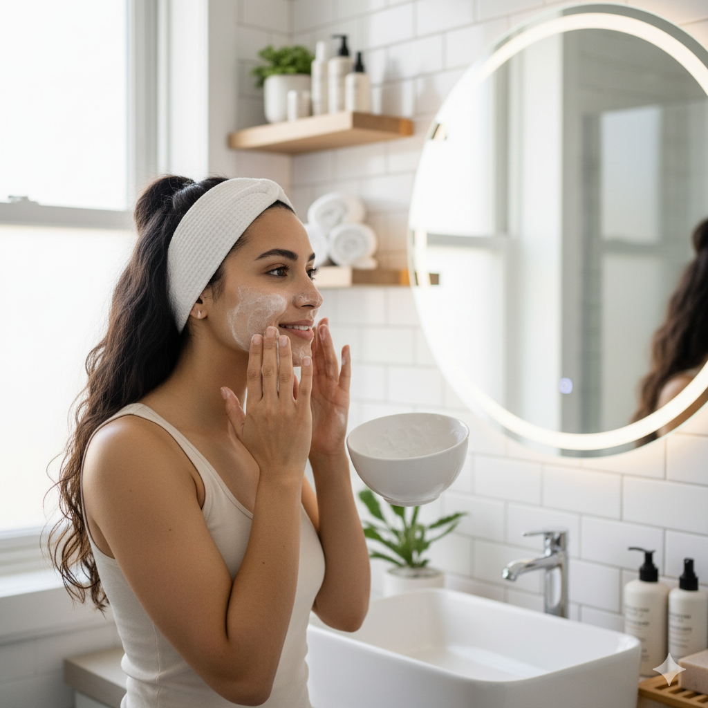 پاکسازی صورت در خانه
