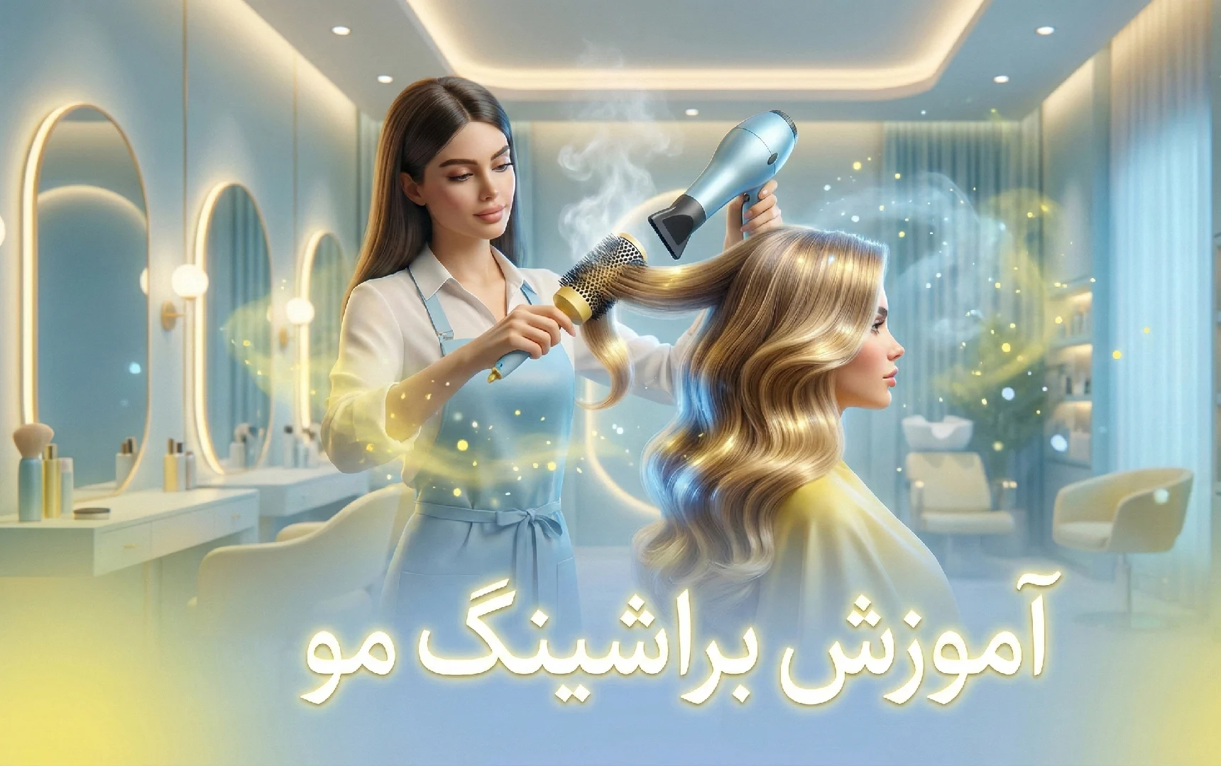 آموزش براشینگ حرفه ای مو در تهران