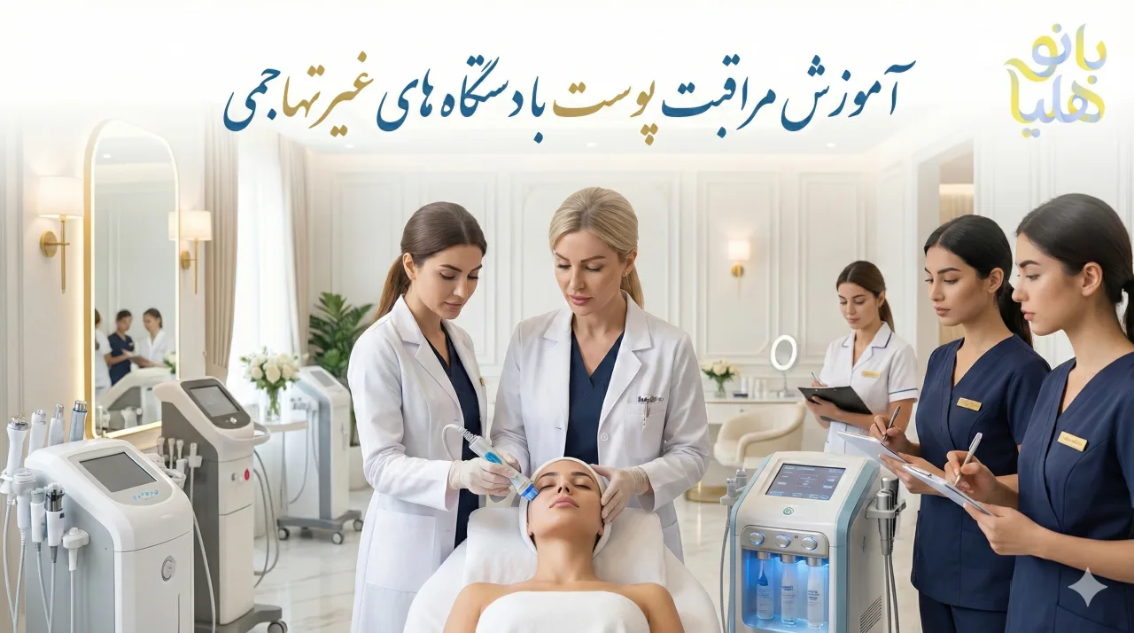 آموزش عملی کار با دستگاه های پوست و زیبایی تهران