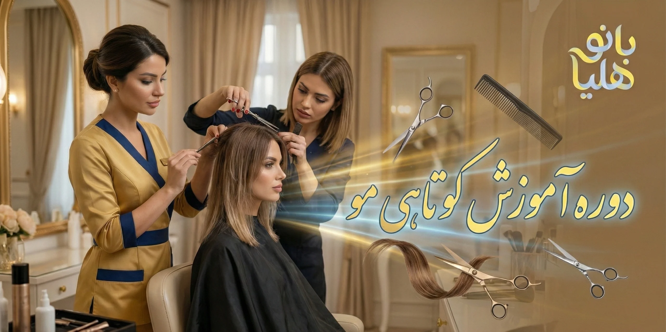 دوره آموزش کوتاهی مو در تهران