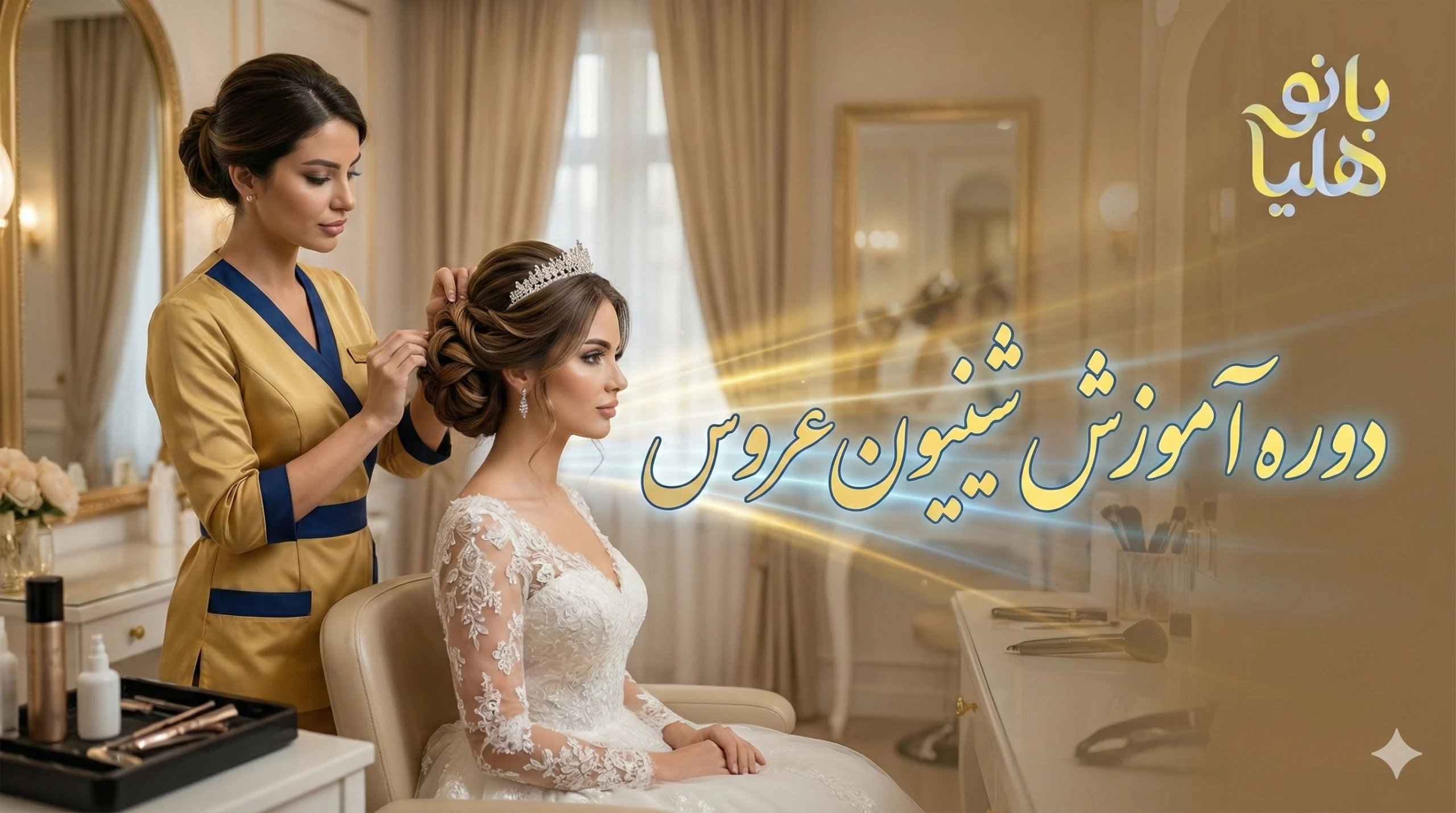 دوره آموزش شینیون عروس و مو آرایی در تهران